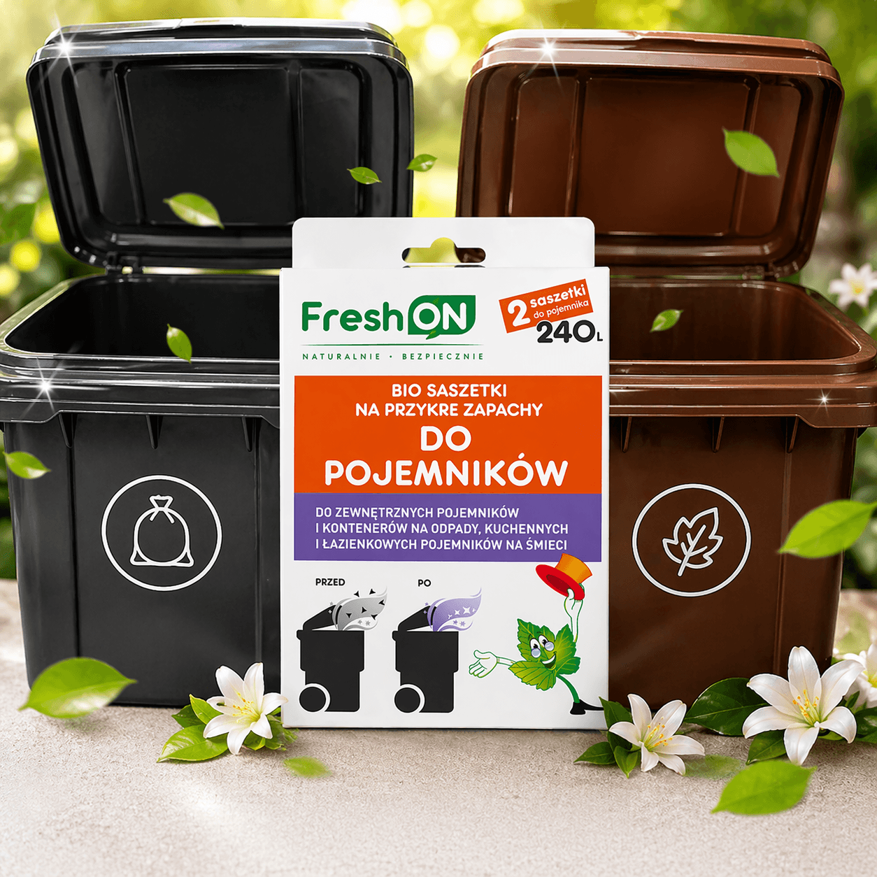 Fresh ON - pozbądź się brzydkiego zapachu z kosza na śmieci
